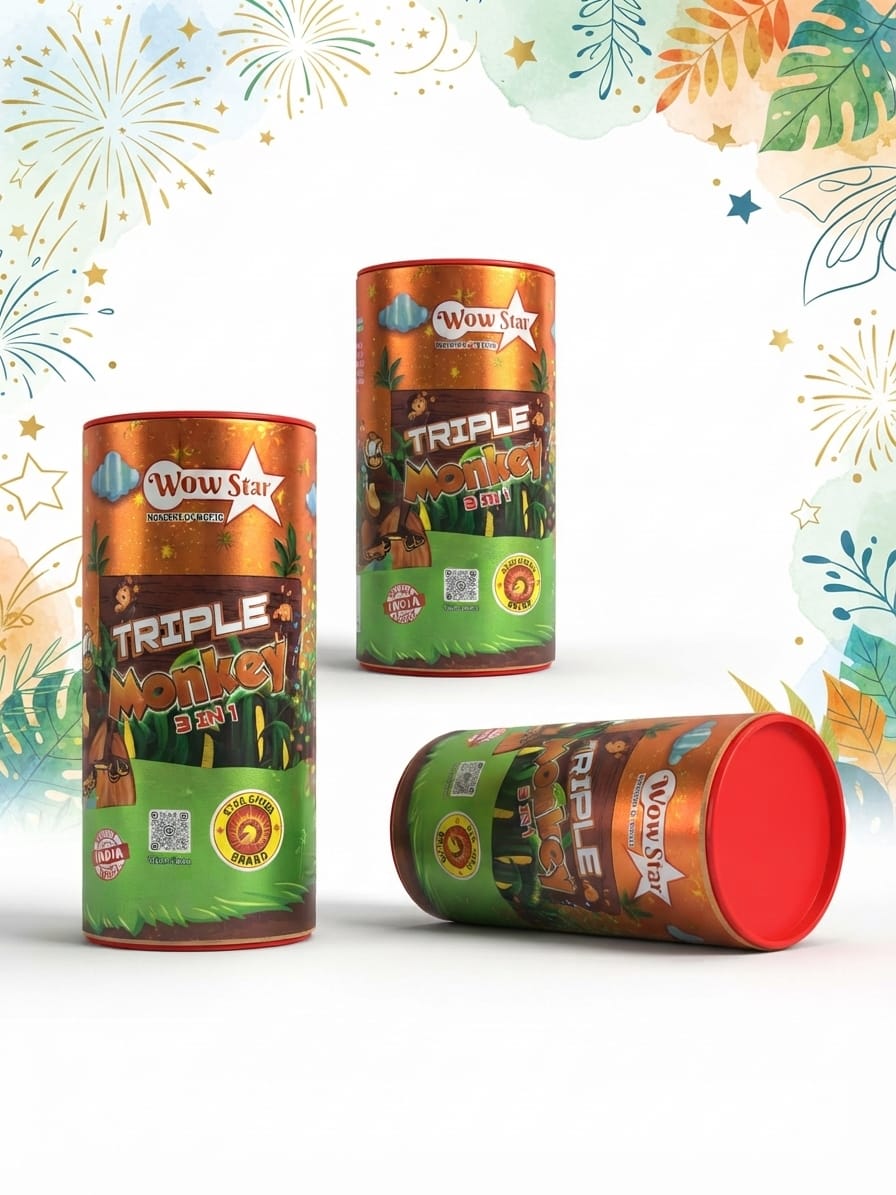 Crackling Tri Colour